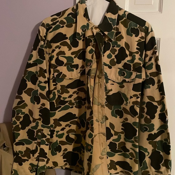 Men’s thick flannel camo hunting shirt - Picture 1 of 5